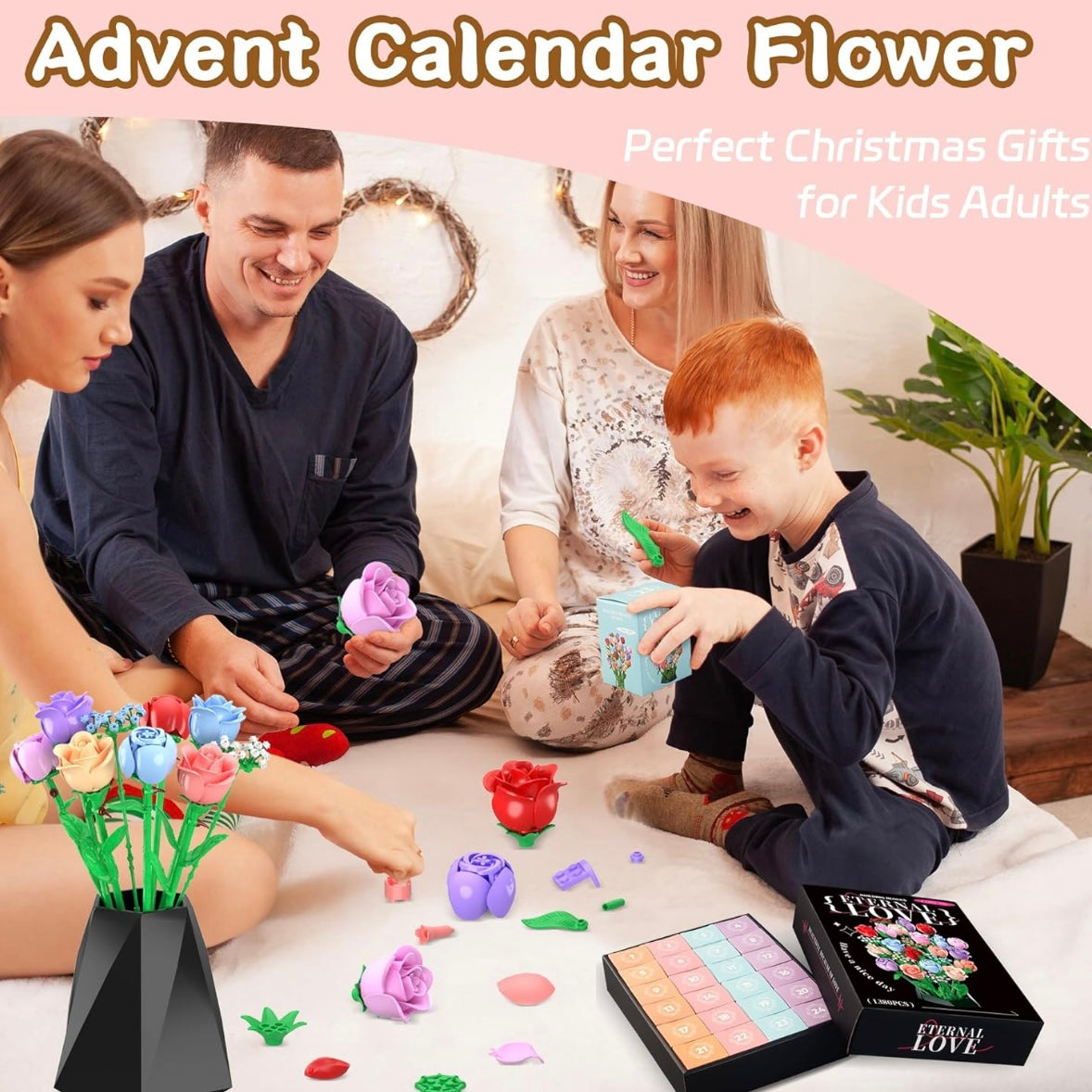 Brick Flower Advent™ — 24-Day Bouquet